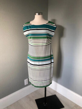 New European Solar Brand Striped Pocket Dress